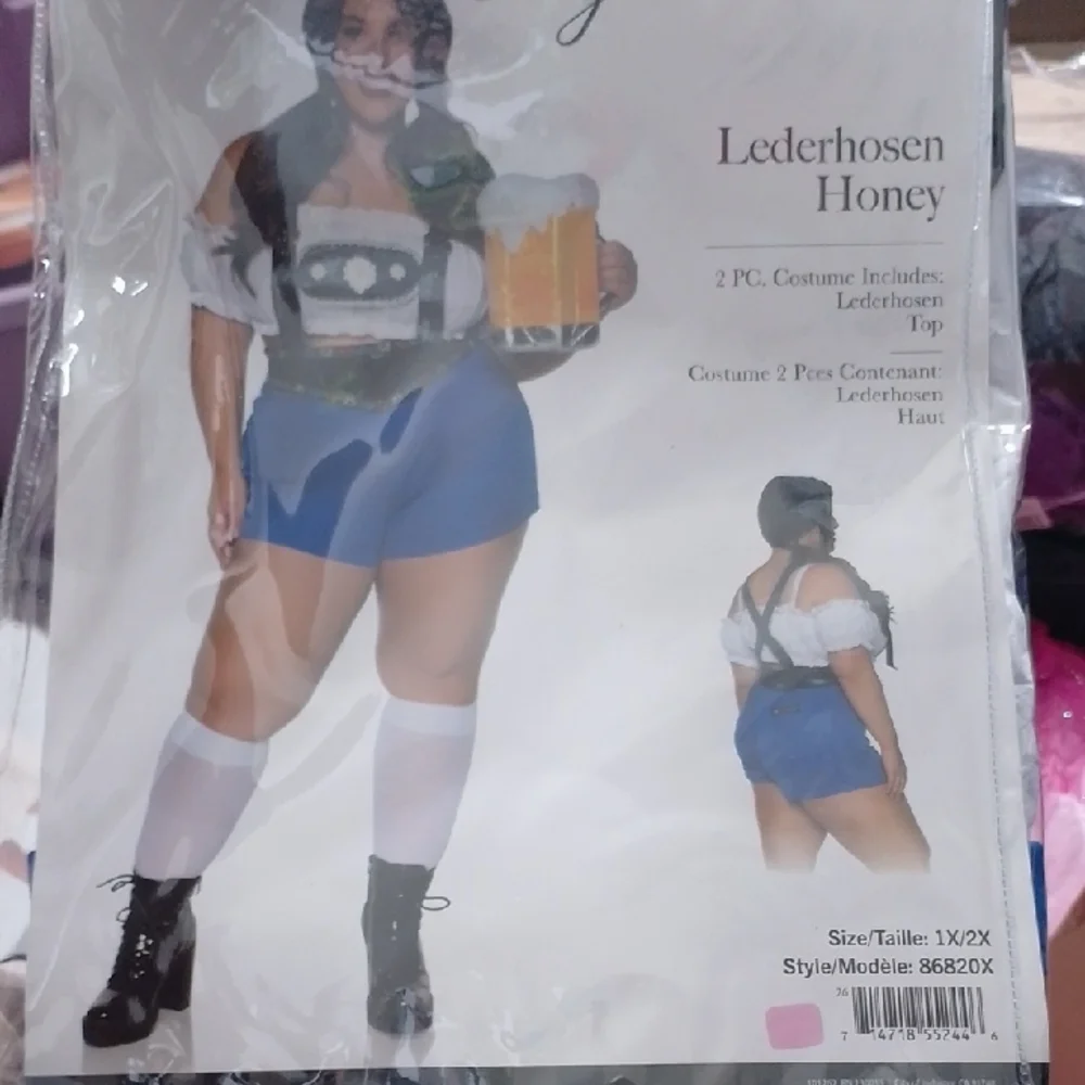 Lederhosen Honey Costume Set NWT Size 1X - Picture 5 of 5